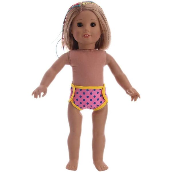 5 Mutandine a Pois per Bambole 18 Pollici - Intimo Accessorio per Costume