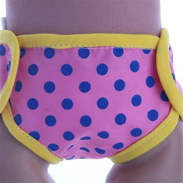 5 Mutandine a Pois per Bambole 18 Pollici - Intimo Accessorio per Costume