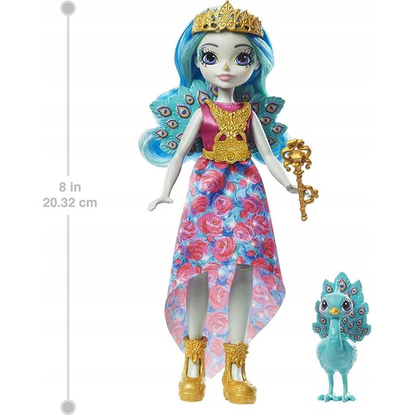 Bambola Reale Enchantimals 20 cm con Animale Narvalo e Abiti Reali per Bambini