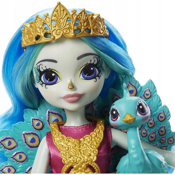 Bambola Reale Enchantimals 20 cm con Animale Narvalo e Abiti Reali per Bambini