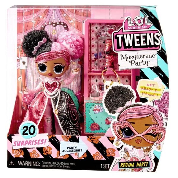 LOL Sorpresa! Tweens Regina Hartt - Bambola alla moda in maschera, 17 cm, età 3+