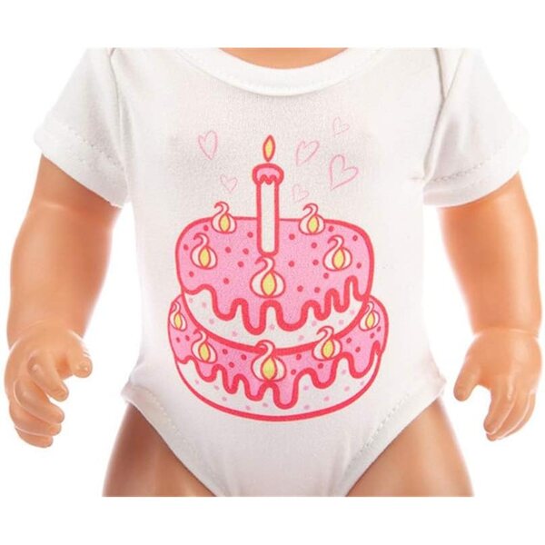 Kleidung für American Doll 46 cm: T-Shirt, Tutu-Rock und Fashion Crown