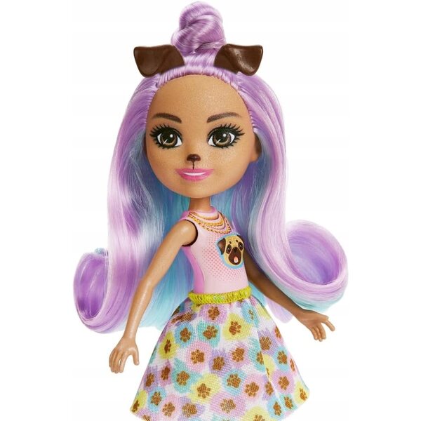 ENCHANTIMALS LALKA PIESEK PENNY PUG + zwierzątko piesek mopsik Trusty