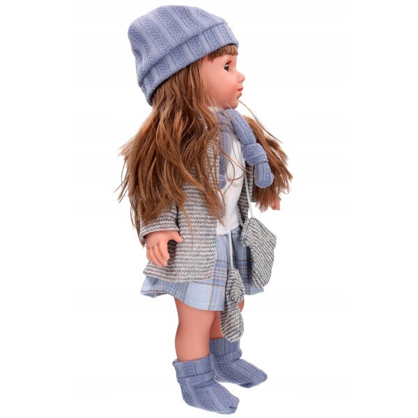 Loup parlant 36,5 cm avec robe et sons en polonais pour enfants à partir de 18 mois