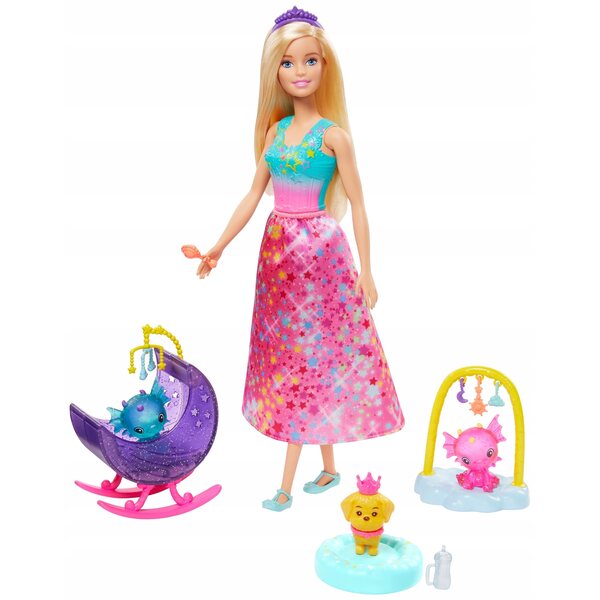 Barbie Dreamtopia Kindergarten Princess GJK51 Puppe mit magischen Accessoires