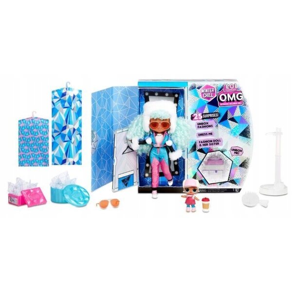 LOL Surprise OMG Icy Gurl und Brrr mit 25 Accessoires – Winter-Modepuppe