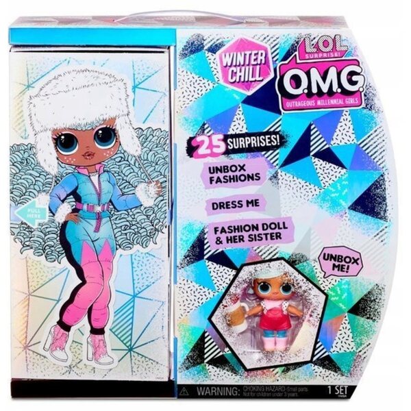 LOL Surprise OMG Icy Gurl und Brrr mit 25 Accessoires – Winter-Modepuppe
