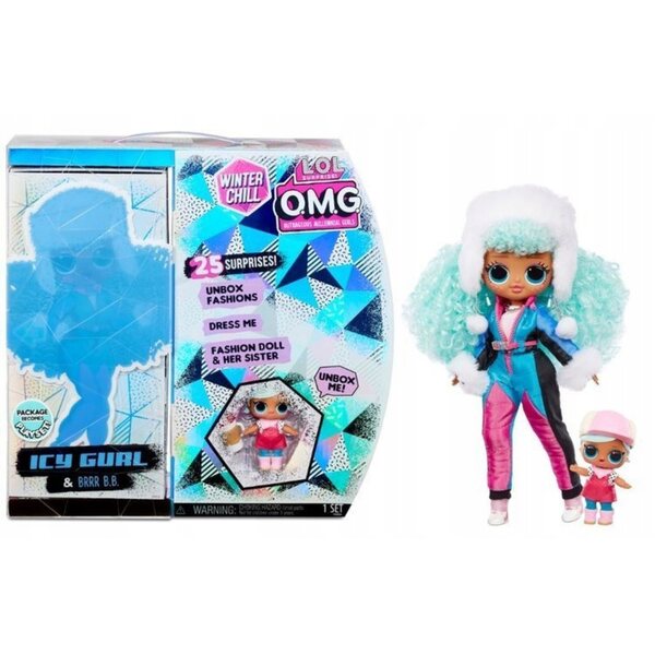 LOL Surprise OMG Icy Gurl und Brrr mit 25 Accessoires – Winter-Modepuppe