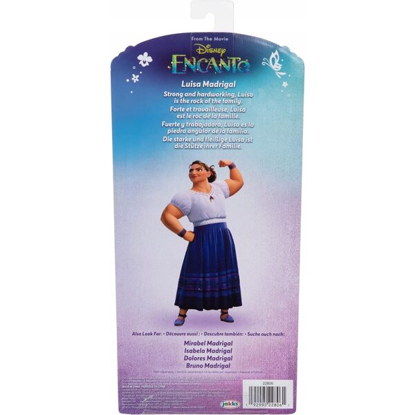 Bambola Disney Encanto Luisa Madrigal 29 cm - Giocattolo Ufficiale e Colorato