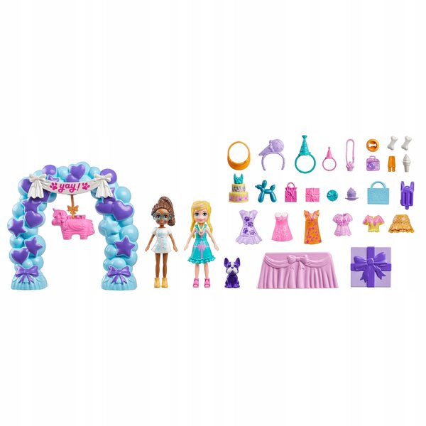 Polly Pocket rođendanski set s lutkama i modnim dodacima
