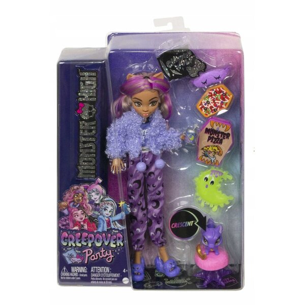 Mattel Monster High Creepover Party Clawdeen Wolf bambola 29 cm per bambini