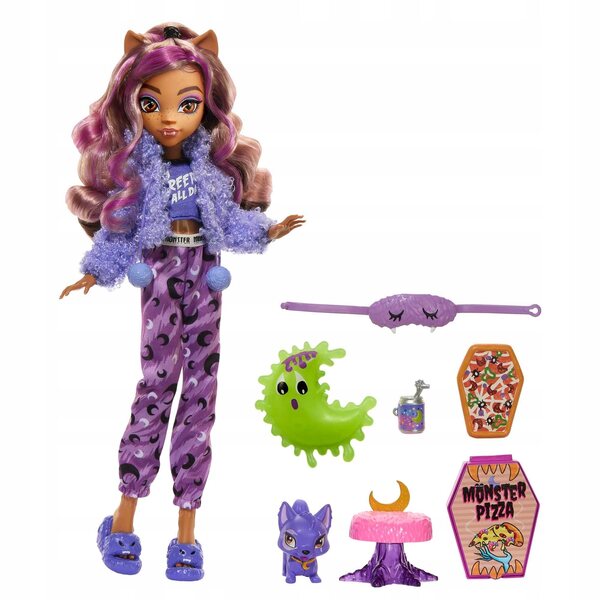 Mattel Monster High Creepover Party Clawdeen Wolf bambola 29 cm per bambini
