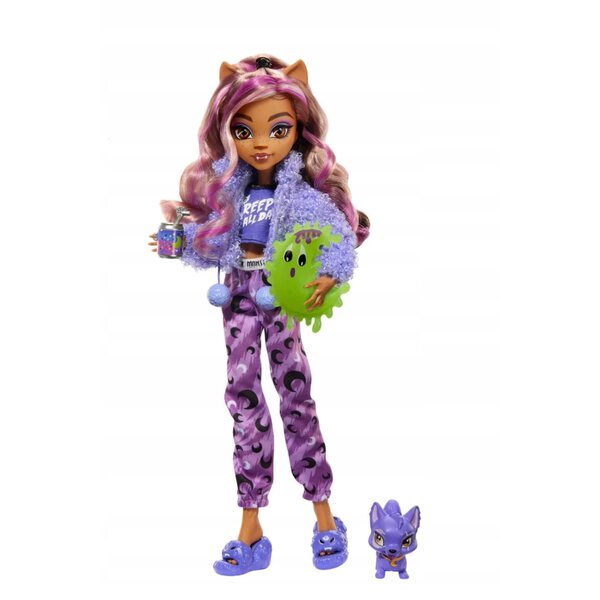 Mattel Monster High Creepover Party Clawdeen Wolf bambola 29 cm per bambini