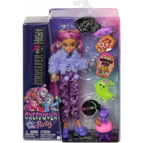 Mattel Monster High Creepover Party Clawdeen Wolf bambola 29 cm per bambini