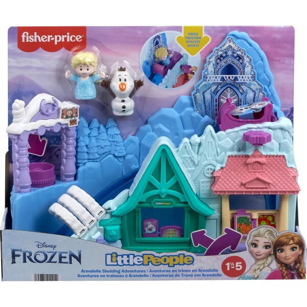 Fisher Price Frozen Arendelle gioco per bambini da 18 mesi con figure e accessori