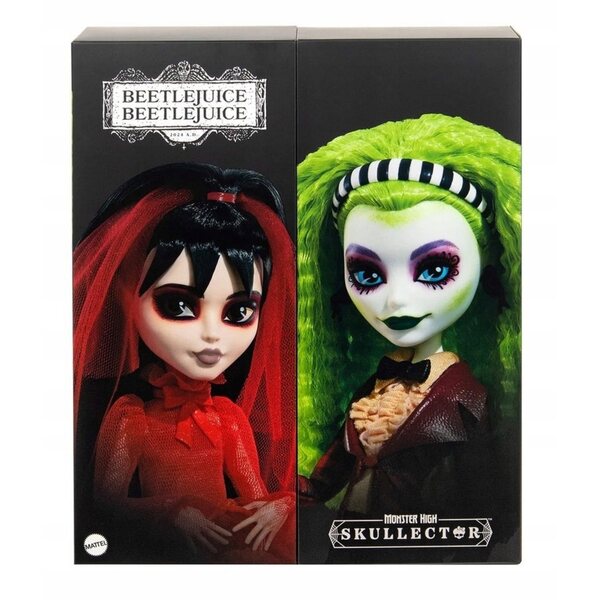LALKA MONSTER HIGH SKULLECTOR BEETLEJUICE Betelgeuse and Lydia 2-Pack