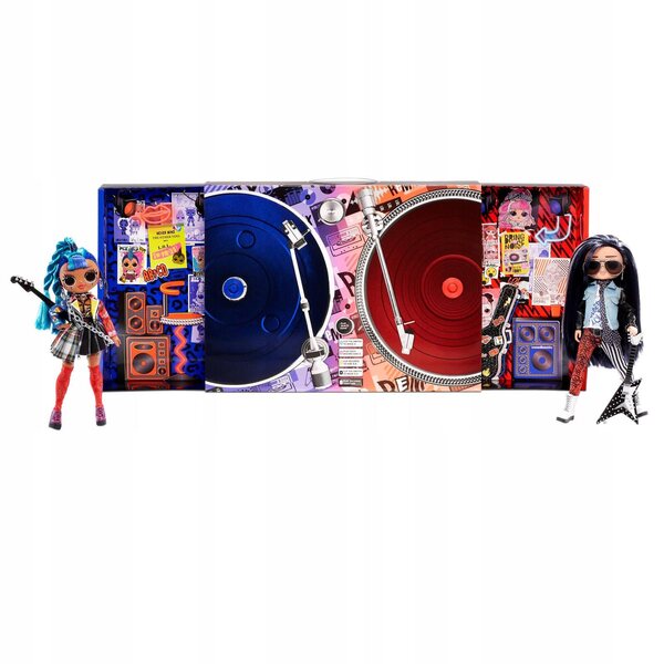 LOL Surprise OMG Remix set con bambole Punk Grrrl e Rocket Boi con effetti sonori