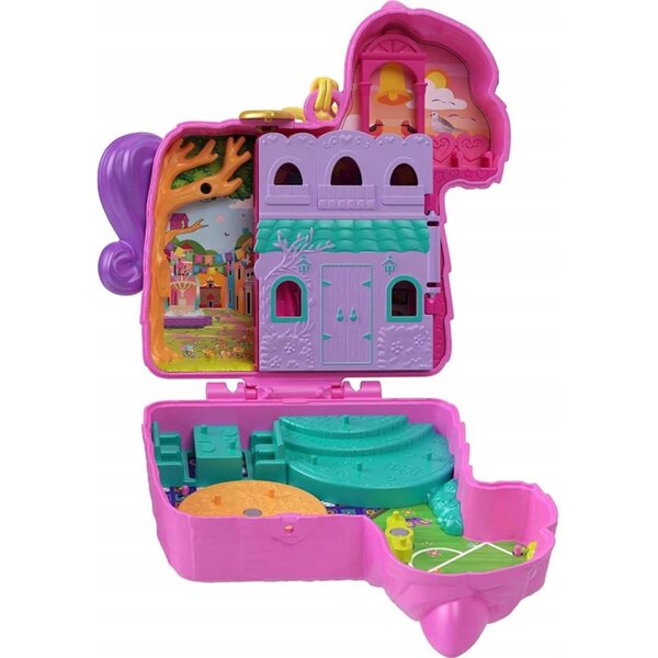 Kompaktes Polly Pocket-Partyset mit Piñata und 2 Mini-Mattel-Puppen