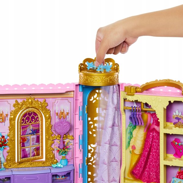 Disney Princess macht sich bereit für den Ball: Klappspielset mit Mattel-Zubehör