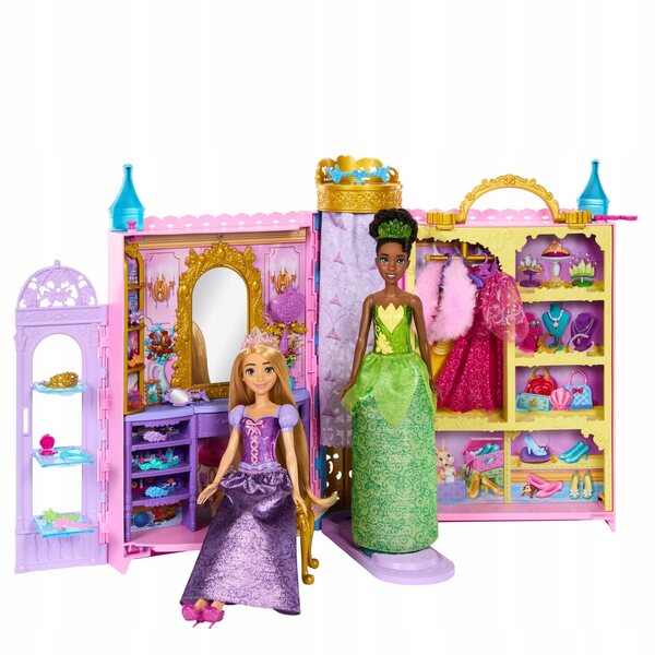 Disney Princess macht sich bereit für den Ball: Klappspielset mit Mattel-Zubehör