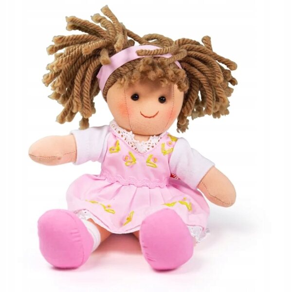 Ewelina Bigjigs Toys Stoffpuppe 28 cm – weich und sicher für Kinder ab 12 Monaten
