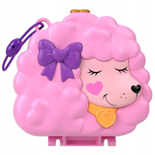 Polly Pocket Set Kompaktowy Fryzjer Piesek Pudel con Mini Bambole e Accessori