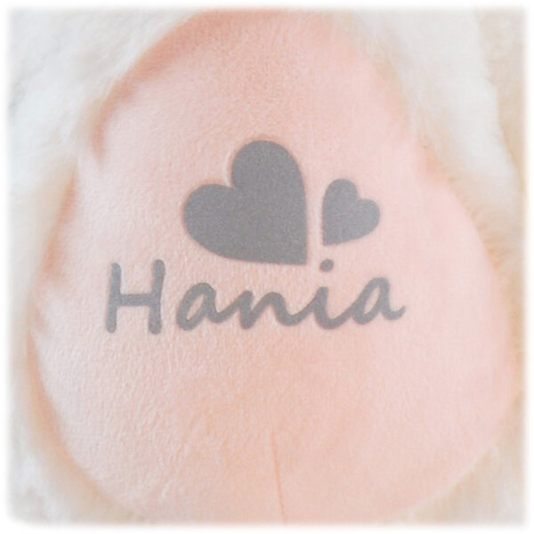 Peluche Metoo con nome personalizzato per bambina, coniglio morbido 48 cm
