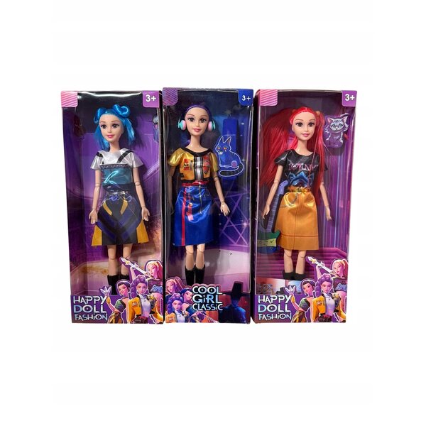 Lot de 3 poupées chantantes K-POP Demon Hunters Rumi, Mira et Zoey 30 cm