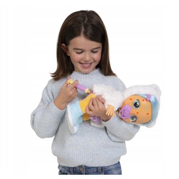 Bambola Cry Babies Kristal 30 cm con vestito elegante e accessori medici