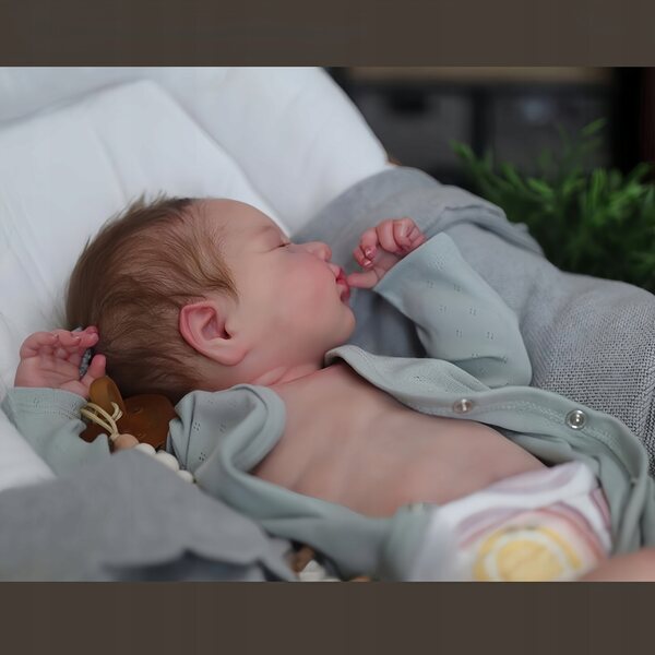 Bambola Reborn Sleep Angel da 19 pollici: bambola morbida e realistica