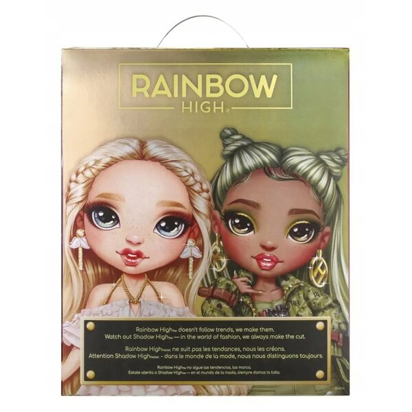 Bambola fashion Rainbow High Olivia Woods 28 cm con accessori verdi