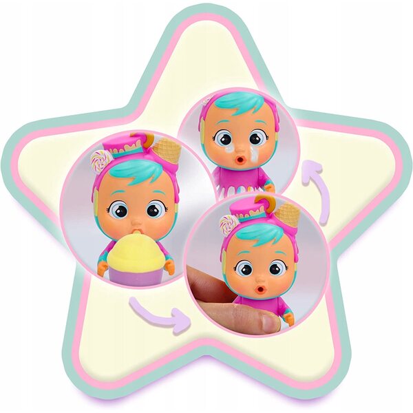 Cry Babies Magic Teras Geburtstagsset mit Puppe und Zubehör 13 cm