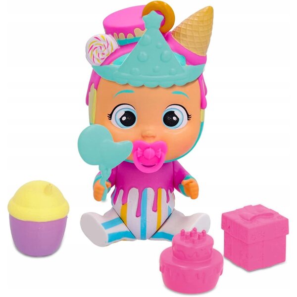 Cry Babies Magic Teras Geburtstagsset mit Puppe und Zubehör 13 cm