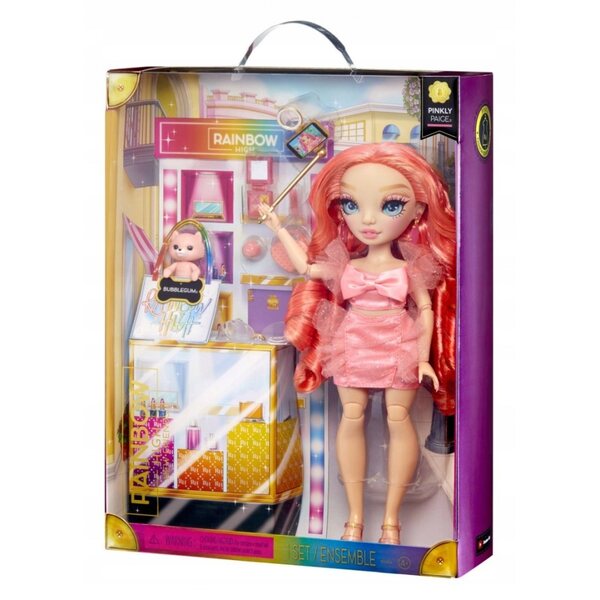 Bambola Rainbow High Pinkly Paige con Accessori Moda per Bambini Creativi