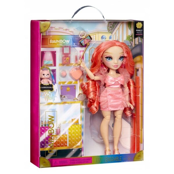Bambola Rainbow High Pinkly Paige con Accessori Moda per Bambini Creativi