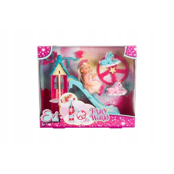 Bambola Evi Love Mondo delle Fate con Set Magico e 2 Unicorni Simba