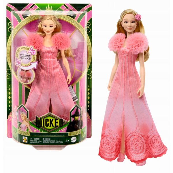 Lalcka Glinda Cantane 29 cm mit rosa Kleid und Musikfunktion für Kinder ab 4 Jahren