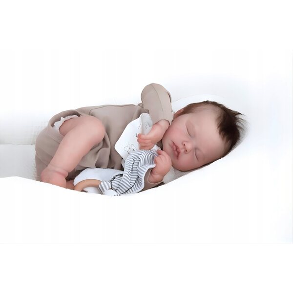 Bambola Reborn in Silicone 49 cm Realistica e Morbida come un Neonato