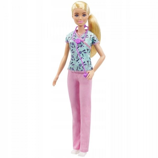 Barbie Career Poupée Krankenschwester mit Stethoskop – Lernspiel 3+