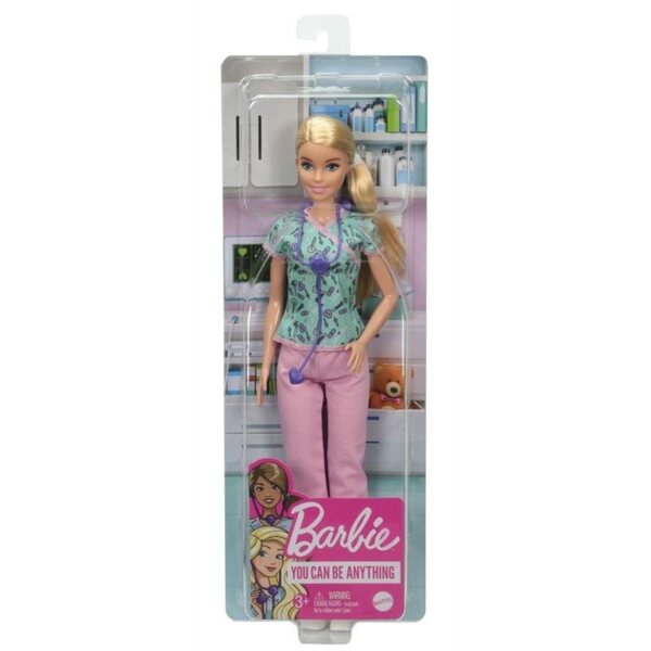 Barbie Career Poupée Krankenschwester mit Stethoskop – Lernspiel 3+