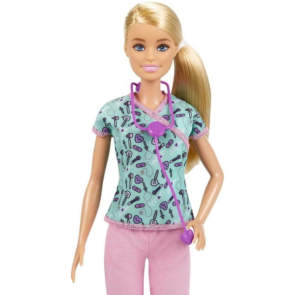 Barbie Career Poupée Krankenschwester mit Stethoskop – Lernspiel 3+