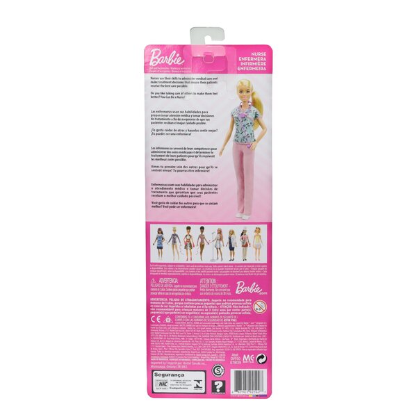 Barbie Career Poupée Krankenschwester mit Stethoskop – Lernspiel 3+