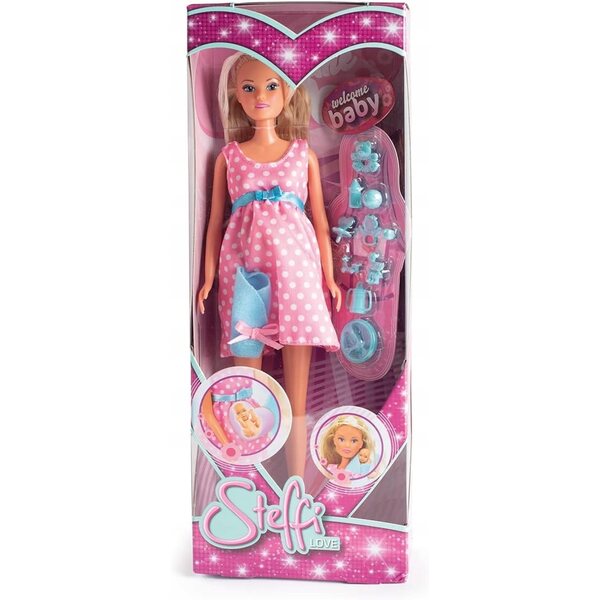 Steffi in Gravidanza con Accessori Baby Doll - Gioco Educativo per Bambini 3+
