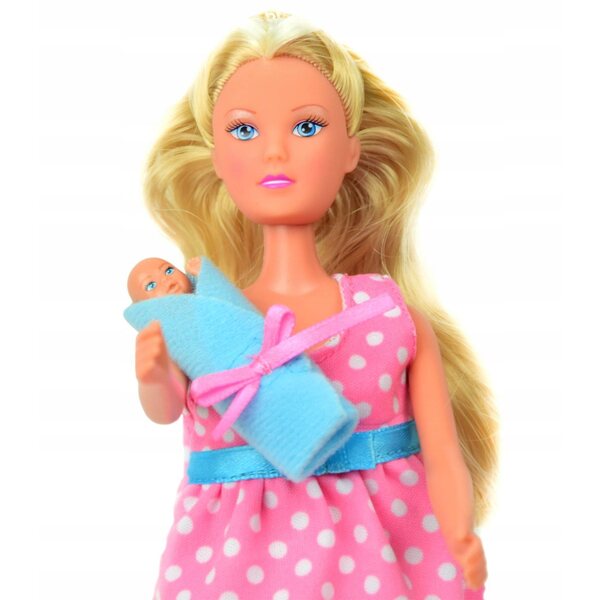 Steffi in Gravidanza con Accessori Baby Doll - Gioco Educativo per Bambini 3+