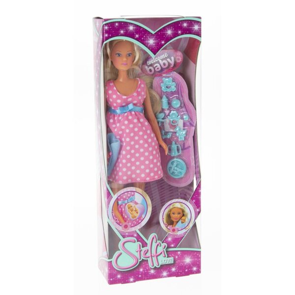 Steffi in Gravidanza con Accessori Baby Doll - Gioco Educativo per Bambini 3+