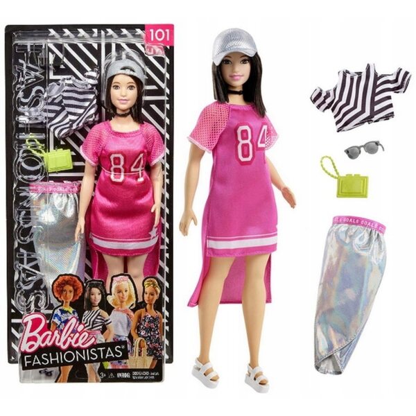 Barbie Fashionistas mit 2 Original Mattel-Kleidungskreationen 30 cm