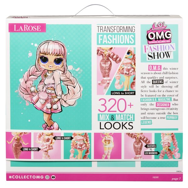 L.O.L. SURPRISE OMG Fashion Show LaRose – 23 cm große Sammlerpuppe mit Zubehör