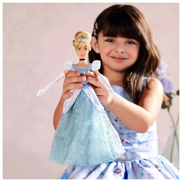 Bambola Cinderella Disney 30 cm con abito dettagliato e capelli realistici