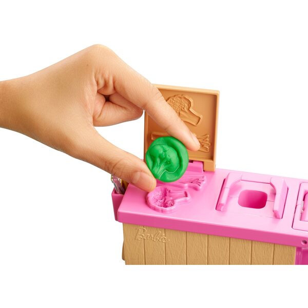Barbie GHK43 33 cm mit Domowy Makaron Set, kreatives Spielzeug für Kinder