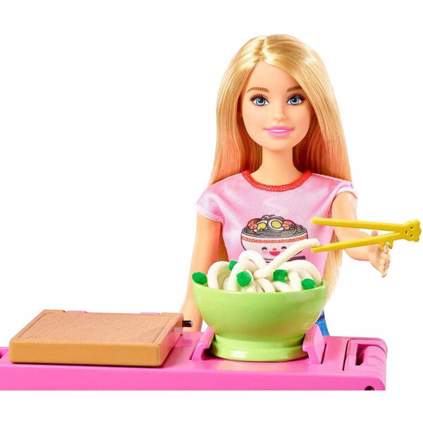 Barbie GHK43 33 cm mit Domowy Makaron Set, kreatives Spielzeug für Kinder
